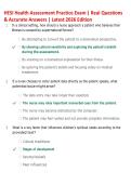HESI Health Assessment Practice Exam 2026 &vert; Practice Questions & Verified Answers &vert; Nursing Exam Prep