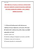 NEW YORK NP CERTIFICATION ACTUAL EXAM 2026 &vert; LATEST 2026 NY NURSE PRACTITIONER TEST BANK