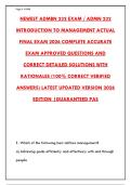 LATEST ADMBN 232 EXAM PDF &vert; UPDATED OFFICIAL TEST BANK & STUDY GUIDE