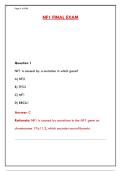NF1 FINAL EXAM&colon; COMPLETE STUDY GUIDE & PRACTICE TEST