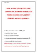 NFPA 10 FINAL EXAM ACTUAL EXAM COMPLETE 200 QUESTIONS WITH DETAILED VERIFIED ANSWERS &vert; LATEST VERSION