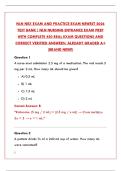 NLN NEX EXAM 2026 TEST BANK &vert; NEWEST PRACTICE EXAMS & STUDY GUIDE