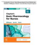 TEST BANK FOR Clayton&rsquo;s Basic Pharmacology for Nurses 19th Edition by Michelle J&period; Willihnganz&comma; Samuel L&period; Gurevitz PharmD&period;ISBN&colon;978-0323796309 COMPLETE GUIDE ALL CHAPTERS COVERED 100&percnt; VERIFIED A&plus; GRADE ASSURED&excl;&excl;&excl;&excl;&excl; NEW LATEST UPDATE&excl;&excl;&excl;&excl;&excl;