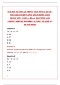 NLN NEX MATH EXAM NEWEST 2026 ACTUAL EXAM &vert; REAL TEST QUESTIONS & ANSWERS