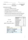 CHEM 153A Final Exam SUMMER 2026 UCLA