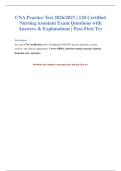 CNA Practice Exam 2026&sol;2027 &mdash; 120 Questions