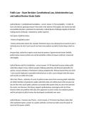 Public Law &ndash; Exam Revision&colon; Constitutional Law&comma; Administrative Law&comma; and Judicial Review Study Guide