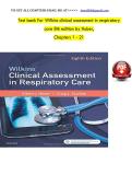 Test bank for Wilkins clinical assessment in respiratory care 8th edition by Huber&comma; All Chapters 1 to 21 complete Verified editon ISBN&colon;9780323416351