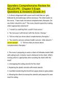Saunders Comprehensive Review for NCLEX-PN - Chapter 5 Exam Questions & Answers &lpar;Grade A&plus;&rpar;&period;docx&NewLine;&NewLine;