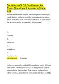 Saunders Adult Health Exam Questions & Answers &lpar;Grade A&plus;&rpar;&period;docx&NewLine;&NewLine;