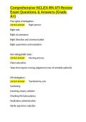 Comprehensive NCLEX-RN ATI Review Exam Questions & Answers &lpar;Grade A&plus;&rpar;&period;docx&NewLine;&NewLine;
