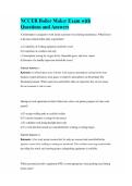 NCCER Boiler Maker Exam with Questions and Answers