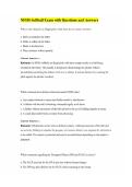 NFHS Softball Exam with Questions and Answers