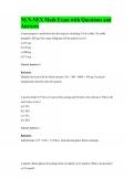 NLN-NEX Math Exam with Questions and Answers
