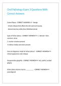 Oral Pathology Exam 3 Questions With Correct Answers&period;