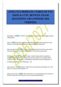 ATSSA TCS MODULES 3 PARTS OF TTC&NewLine;ZONE & 4 TTC DEVICES&period; EXAM&NewLine;QUESTIONS AND ANSWERS 2026&NewLine;VERIFIED&period;