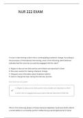 NUR 222 PSYCH FINAL QUESTIONS WITH COMPLETE SOLUTIONS