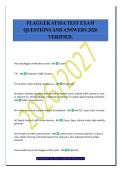 FLAGGER ATSSA TEST EXAM&NewLine;QUESTIONS AND ANSWERS 2026&NewLine;VERIFIED
