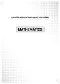 Class 10 maths chapter wise pyq and important questions 