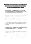 WGU D665 Learner Development and the Science of &NewLine;Learning Practice Study Questions with 100&percnt; &NewLine;Verified Answers &vert; Brand New Version 