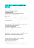 WGU D099 Exam with Questions and Answers
