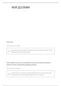 NUR 222 QUESTIONS WITH COMPLETE SOLUTIONS