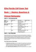 2026&sol;2027 Florida CAP Exam Mastery Test Bank &vert; 40&plus; Q&A&comma; Clinical Rationales&comma; F&period;A&period;C&period; 65D-30 & Marchman Act