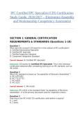 IPC Certified IPC Specialist &lpar;CIS&rpar; Certification Study Guide&comma; 2026&sol;2027 &ndash; Electronics Assembly and Workmanship Competency Assessment
