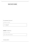 NUR 425 - MEDSURG 2 EXAM 1 QUESTIONS WITH COMPLETE SOLUTION 