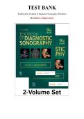 Test Bank for Textbook of Diagnostic Sonography&comma; 9th Edition &lpar;2-Volume Set&rpar;by Sandra L&period; Hagen-Ansert&comma; Chapter 1-65 &vert; All Chapters