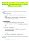 NSG 430 Final Exam Study Guide&colon; Complex Medical Client Care &vert; Actual verified study complete Solutions &vert; 2026&sol;27 Updates &vert; 100&percnt; correct &vert; Guaranteed Pass