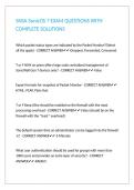 SNSA SonicOS 7 EXAM QUESTIONS WITH COMPLETE SOLUTIONS&period;
