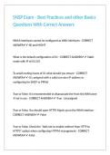 SNSP Exam - Best Practices and other Basics Questions With Correct Answers 