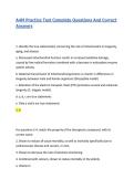 A4M Practice Test Complete Questions And Correct Answers&vert; 2026&sol;2027 Updated