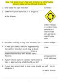 New York State Driver's Test with All Correct & 100&percnt; Verified Answers &vert;Latest Version &vert;Already Graded A&plus;