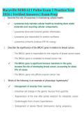 Maryville NURS 611 Pathophysiology Exam 1 Practice Test 2026 &vert; Nursing Review & Verified Answers