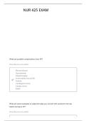 NURS 425 TEST 1 CARDIAC PT 1 QUESTIONS WITH 100&percnt; CORRECT ANSWERS