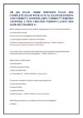 NR 606 EXAM -NR606 MIDTERM EXAM 2026 &NewLine;COMPLETE EXAM WITH ACTUAL EXAM QUESTIONS &NewLine;AND CORRECT ANSWERS &lpar;100&percnt; CORRECT VERIFIED &NewLine;ANSWERS&rpar; A NEW UPDATED VERSION LATEST 2026 &NewLine;ALREADY GRADED A&plus; 