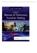 TEST BANK FOR Ruppel's Manual of Pulmonary Function Testing 12th Edition by Carl Mottram&period;ISBN&colon;978-0323762618 COMPLETE GUIDE ALL CHAPTERS COVERED 100&percnt; VERIFIED A&plus; GRADE ASSURED&excl;&excl;&excl;&excl;&excl; NEW LATEST UPDATE&excl;&excl;&excl;&excl;&excl;