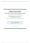 CWB Level 2 Exam Questions and Answers 2025 &ndash; Complete Study Set REAL EXAM&excl;&excl;&excl;