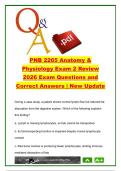 PNB 2265 Anatomy & Physiology Exam 2 Review 2026 &vert; 250&plus; Questions and Answers on Lymphatic System&comma; Immunity&comma; Respiratory Physiology & Gas Exchange