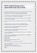 FDOT Asphalt Paving Level 2 Questions and Solutions Complete Study Guide for Certification Exam A&plus;&NewLine;