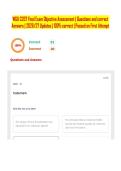 WGU C207 Final Exam Objective Assessment &vert; Questions and correct Answers &vert; 2026&sol;27 Updates &vert; 100&percnt; correct &vert; Passed on First Attempt