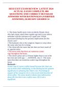 HESI Exit Exam Review Latest 2024 Complete 400 Questions and Correct Detailed Answers with Rationales Verified Nursing Exam Prep A&plus;&NewLine;