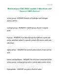 Biochemistry C785 WGU module 2 Questions and Answers 100&percnt;  Correct&period;