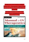 Full Comprehensive Test Bank &colon; Phillips&rsquo;s Manual of I&period;V&period; Therapeutics 8th Edition by Lisa Gorski &vert; 100&percnt; Accurate Q&As with In-Depth Rationales &semi; Evidence-Based Infusion Therapy Study Guide for Guaranteed Exam Readiness