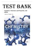 Chemistry&colon; Structure and Properties 2nd Edition By Nivaldo J&period; Tro Test Bank&comma; Questions and Answers &lpar;All Chapters 1-22&rpar;&NewLine;