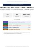 PFCCS Exam 2026&sol;2027 &vert; Complete Exam-Style Questions &vert; 100&percnt; Verified &ndash; Detailed Rationales &ndash; Pass Guaranteed &ndash; A&plus; Graded&NewLine;&NewLine;
