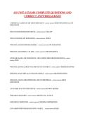 AO UNIT 4 EXAMS COMPLETE QUESTIONS AND CORRECT ANSWERS A GRADE