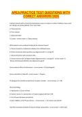 APEA PRACTICE TEST QUESTIONS WITH CORECT ANSWERS 2026
